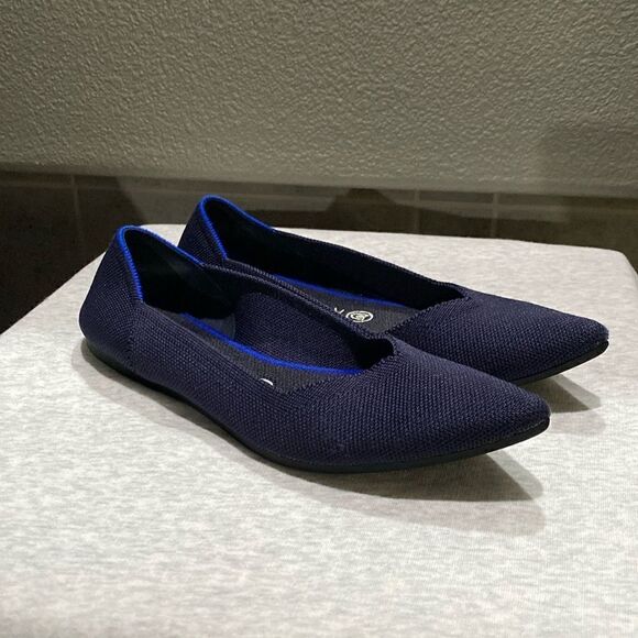 Rothy's The Point Women's Size 9 US Maritime Navy Pointed Toe Slip on Shoes - Picture 12 of 12